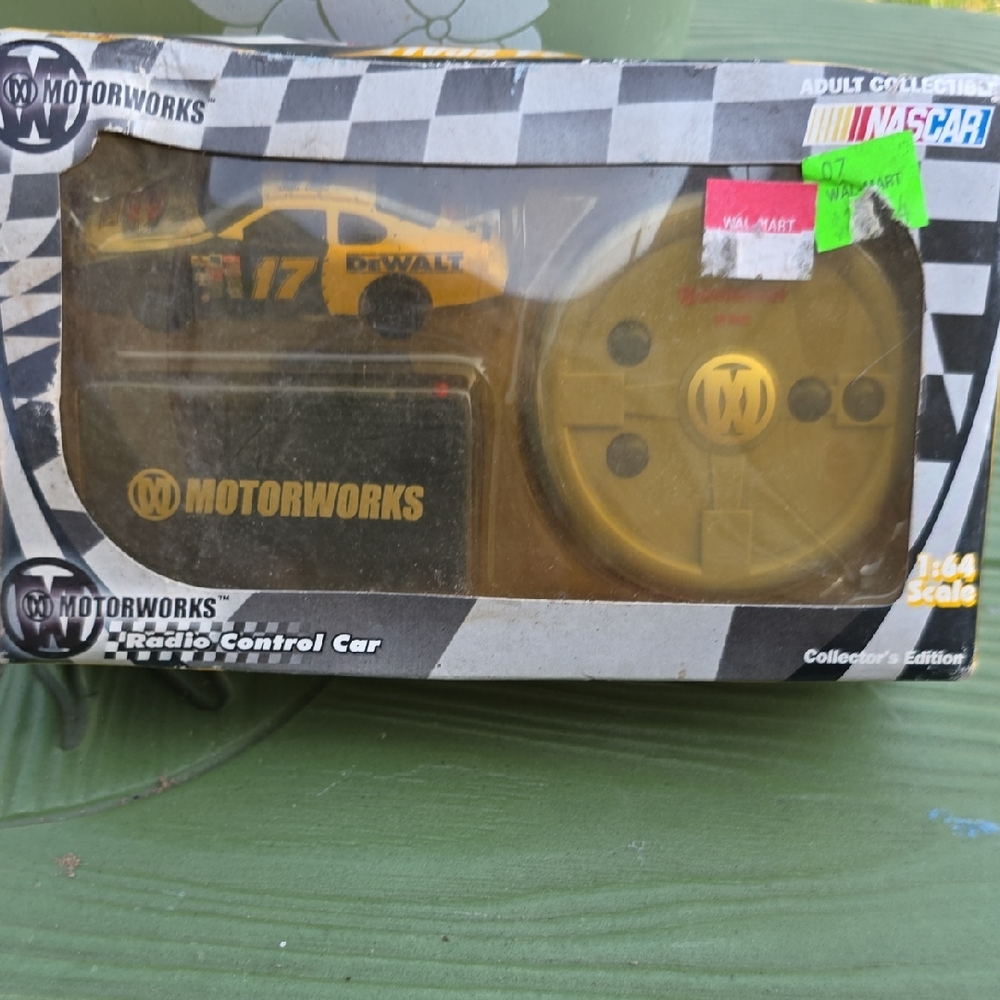 Yellow Remote Control NASCAR Toy Car